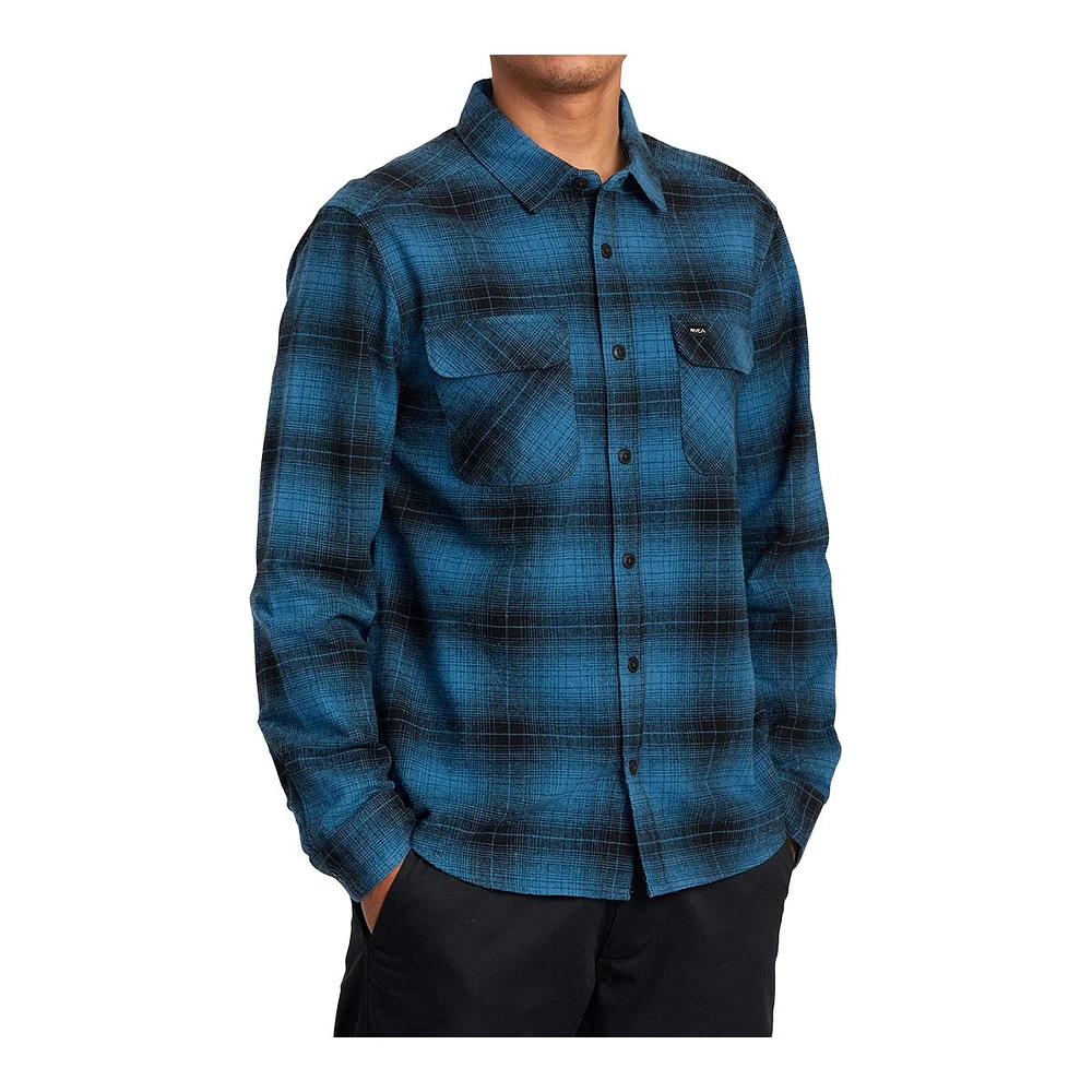 RVCA Men's Vesuvio Flannel Long Sleeve Shirt