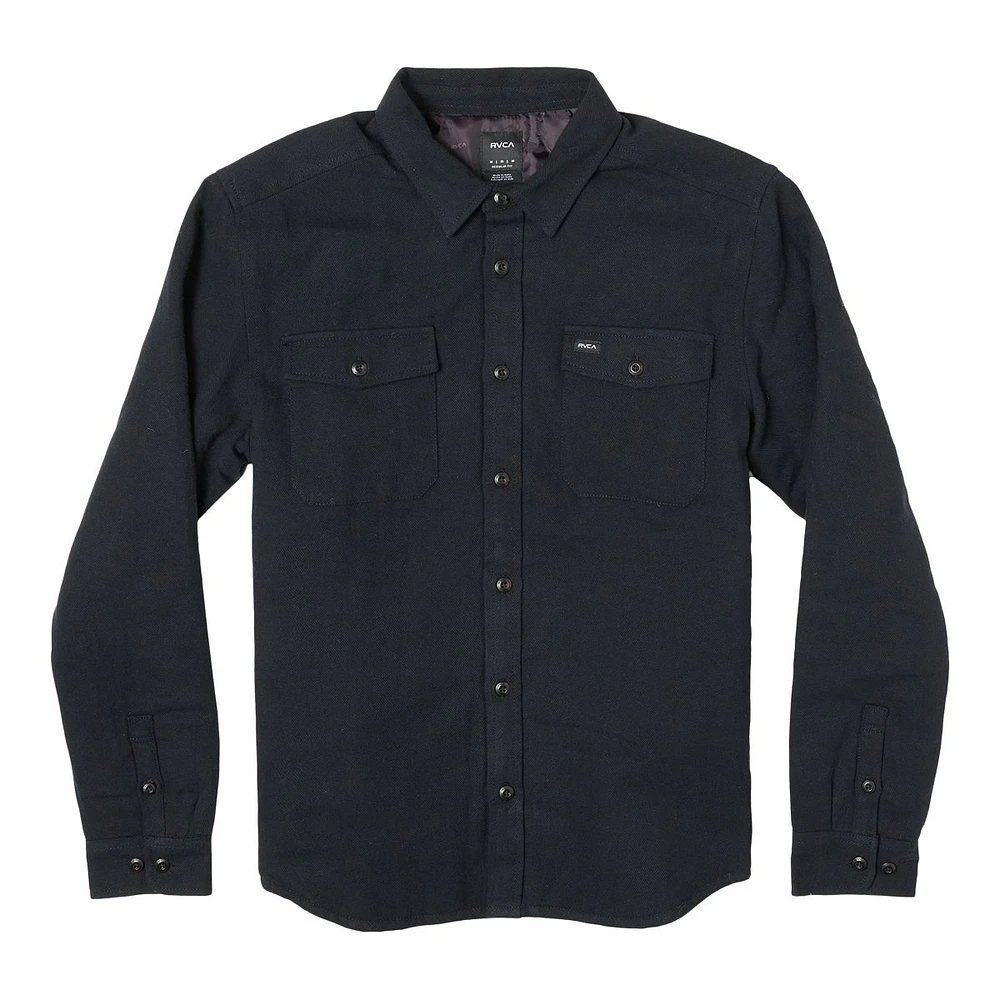 RVCA Men's Instrument Quilted Long Sleeve Shirt