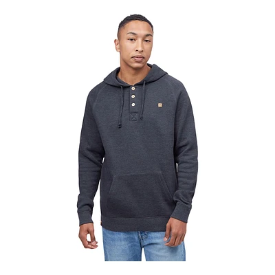 Tentree Men's Oberon 1/4 Button Pullover Hoodie, Midweight Cotton, Kangaroo Pocket