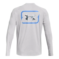 Under Armour Men's Iso-Chill Shorebreak Back Graphic Long Sleeve Shirt