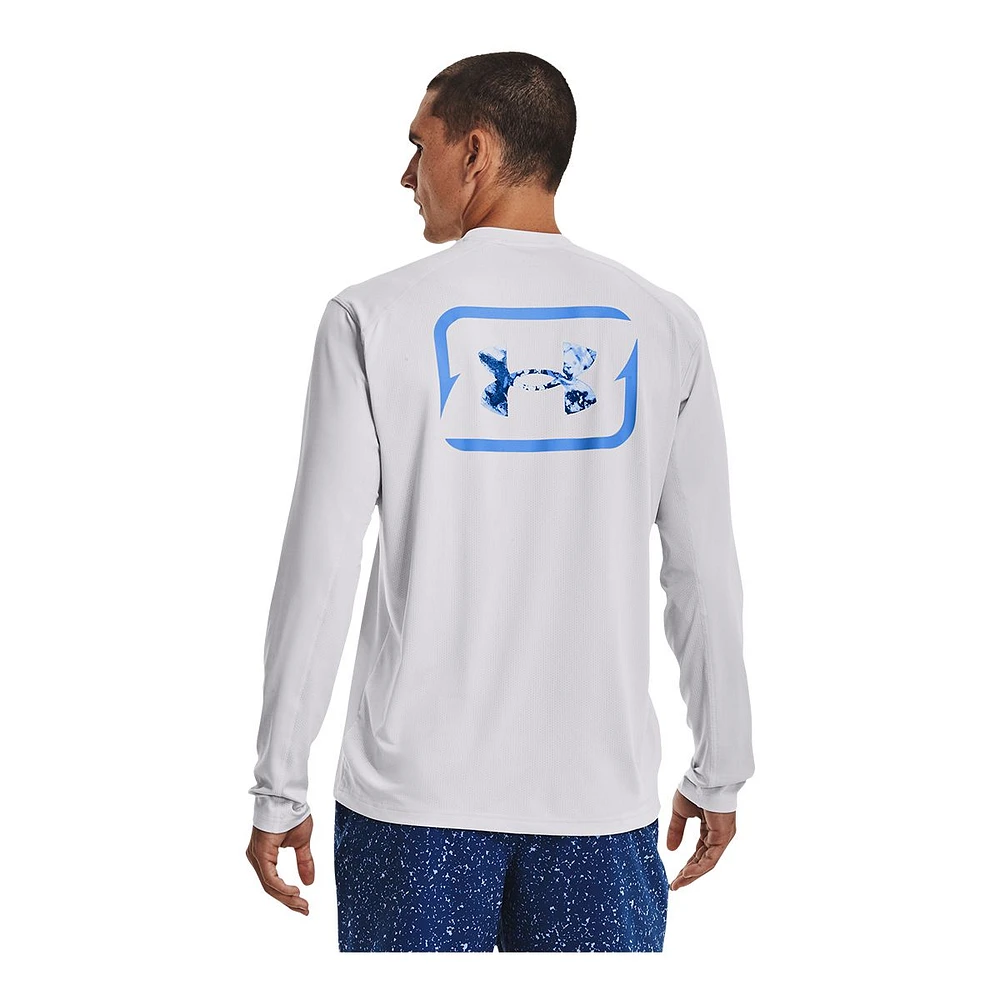 Under Armour Men's Iso-Chill Shorebreak Back Graphic Long Sleeve Shirt