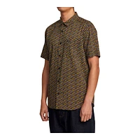 RVCA Men's Micro Garden Short Sleeve Shirt