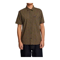 RVCA Men's Micro Garden Short Sleeve Shirt