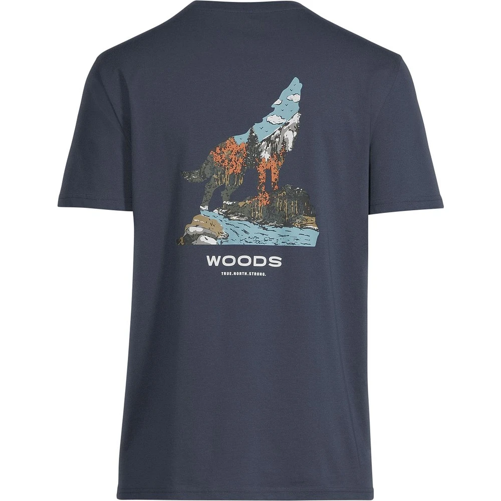 Woods Men's Cayley Wolf T Shirt