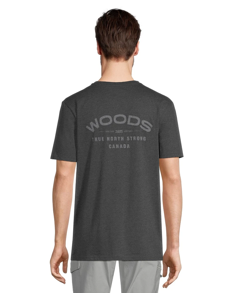 Woods Men's Cayley Logo 2 T Shirt