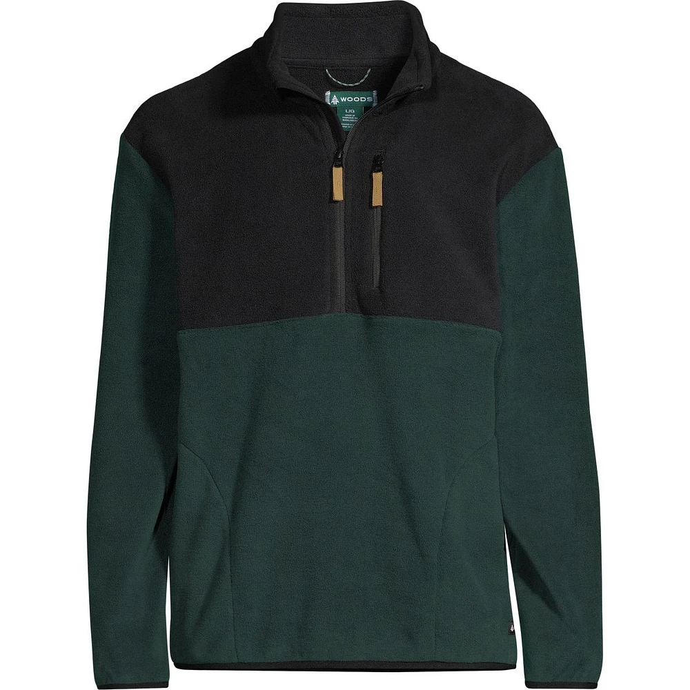 Woods Men's Blakiston II Colour Block 1/4 Zip Sweater