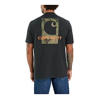 Carhartt Men's Camo Logo Graphic Crewneck Cotton Work T Shirt