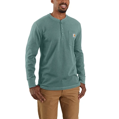 Carhartt Men's Heavyweight Henley Thermal Long Sleeve Shirt