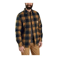 Carhartt Men's Flannel Sherpa Lined Shirt Jacket