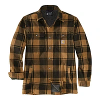 Carhartt Men's Flannel Sherpa Lined Shirt Jacket