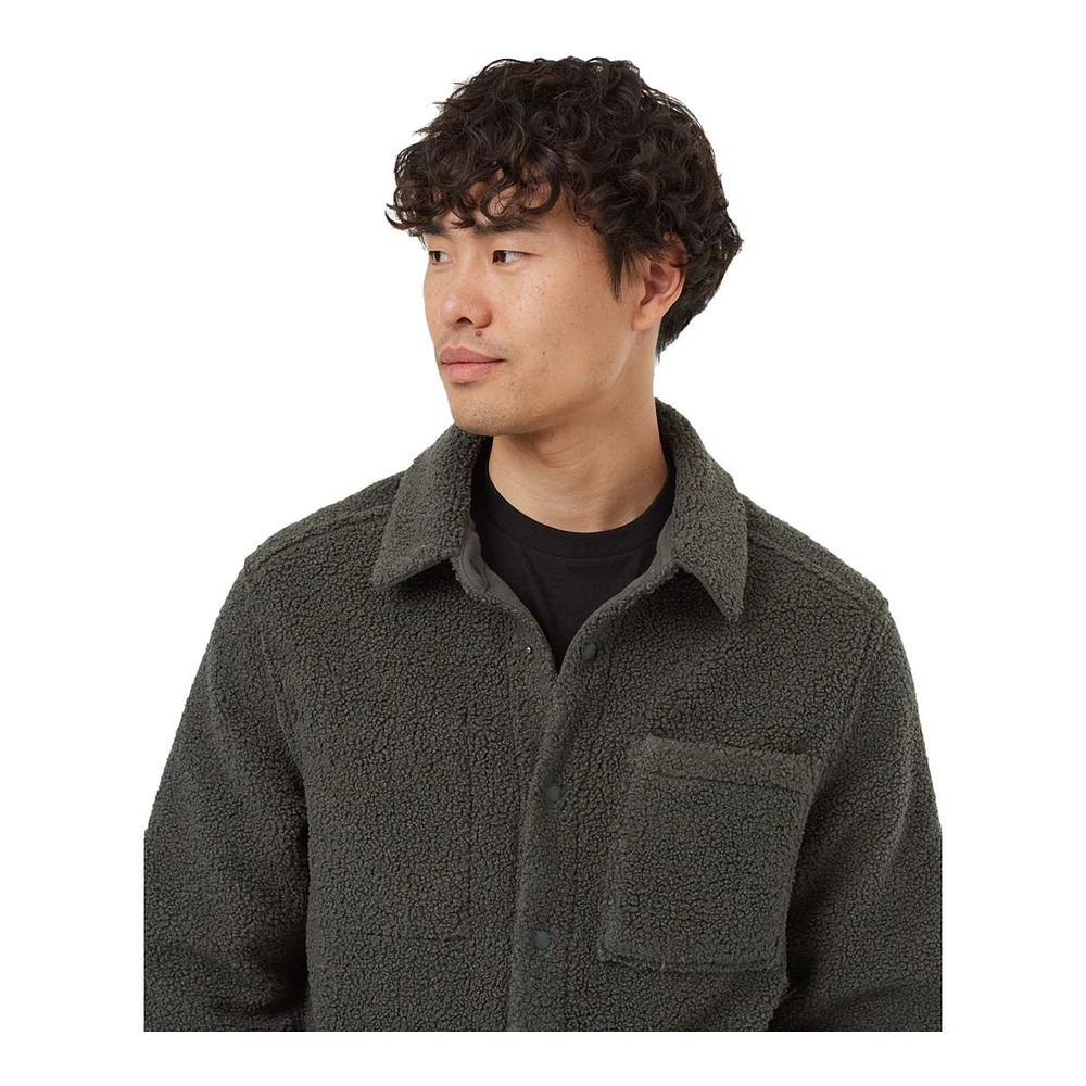 tentree Men's Reversible Recycled Boucle Shacket