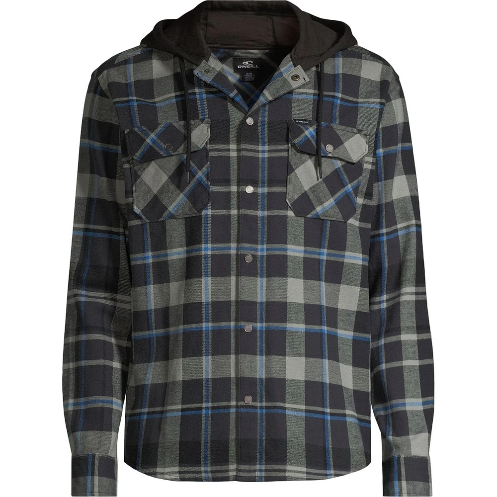 O'Neill Men's Liam Hooded Flannel Shirt