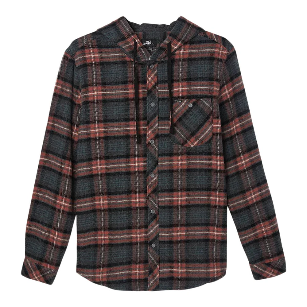 O'Neill Men's Clayton Hooded Flannel Shirt