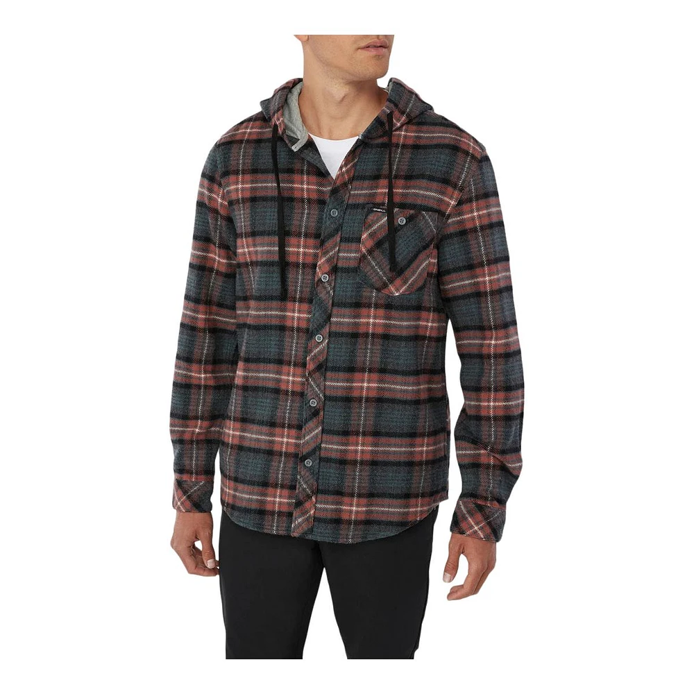 O'Neill Men's Clayton Hooded Flannel Shirt