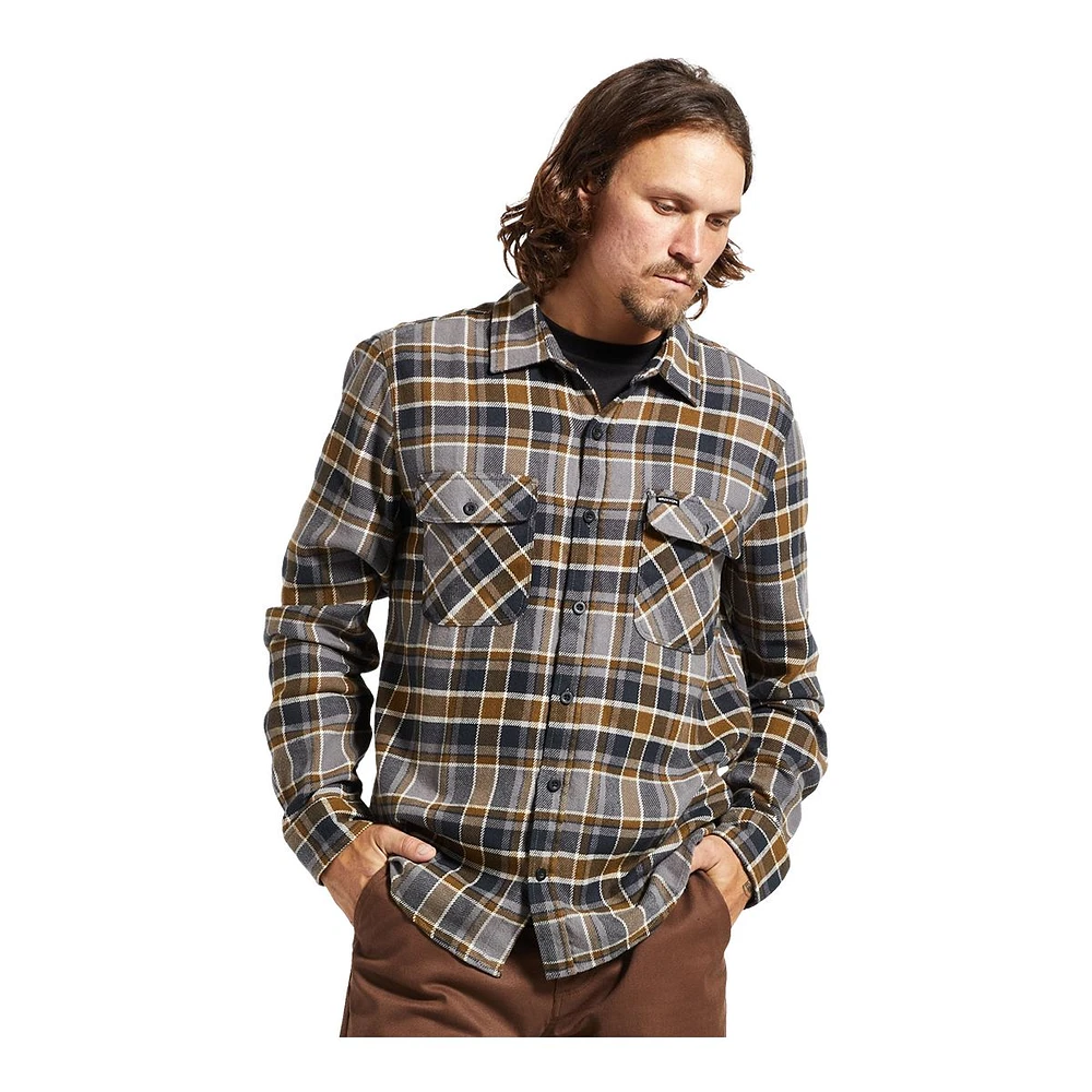 Brixton Men's Bowery Long Sleeve Flannel Shirt