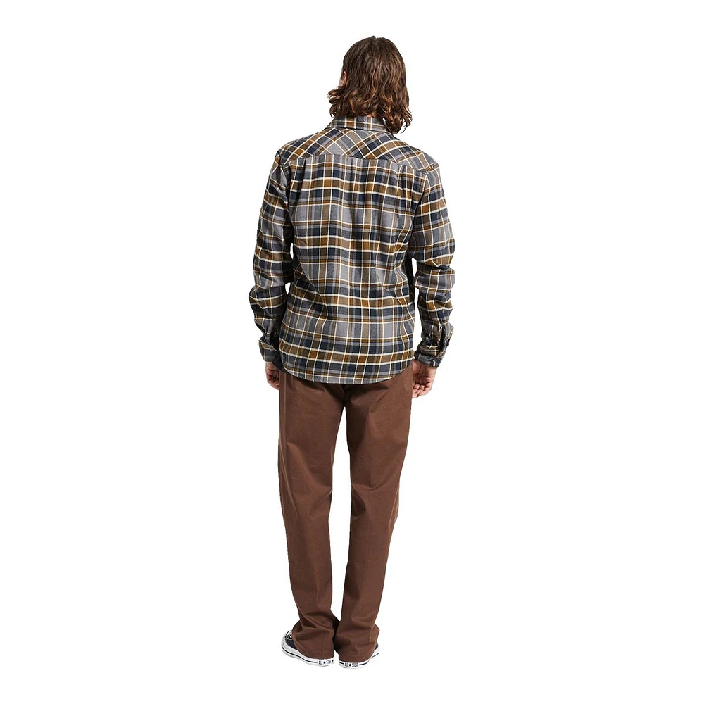 Brixton Men's Bowery Long Sleeve Flannel Shirt