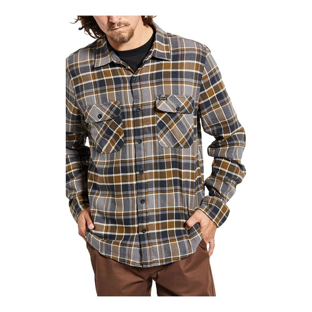 Brixton Men's Bowery Long Sleeve Flannel Shirt