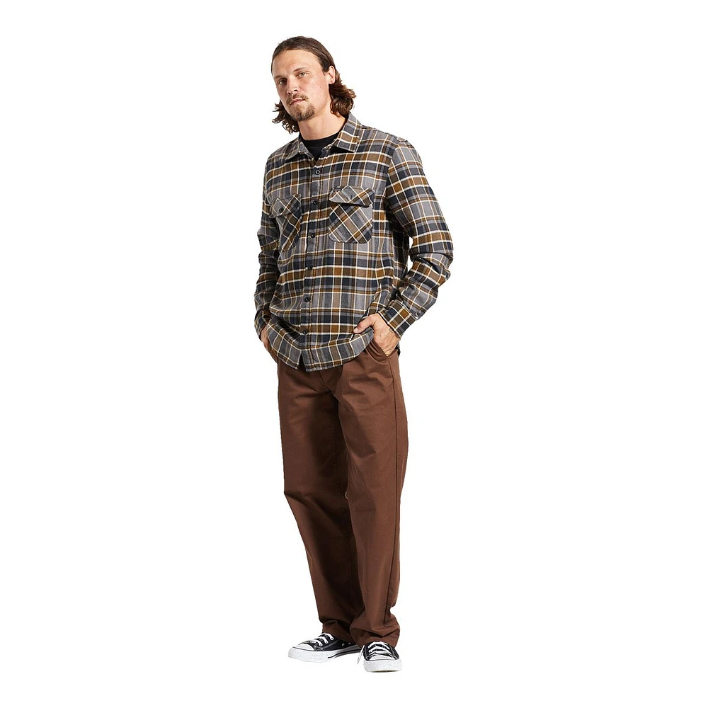 Brixton Men's Bowery Long Sleeve Flannel Shirt