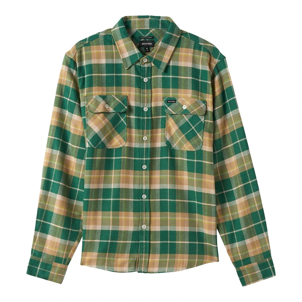 Brixton Men's Bowery Long Sleeve Flannel Shirt