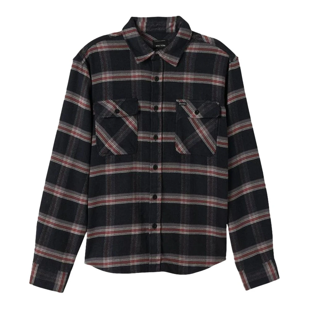 Brixton Men's Bowery Heavyweight Long Sleeve Flannel Shirt