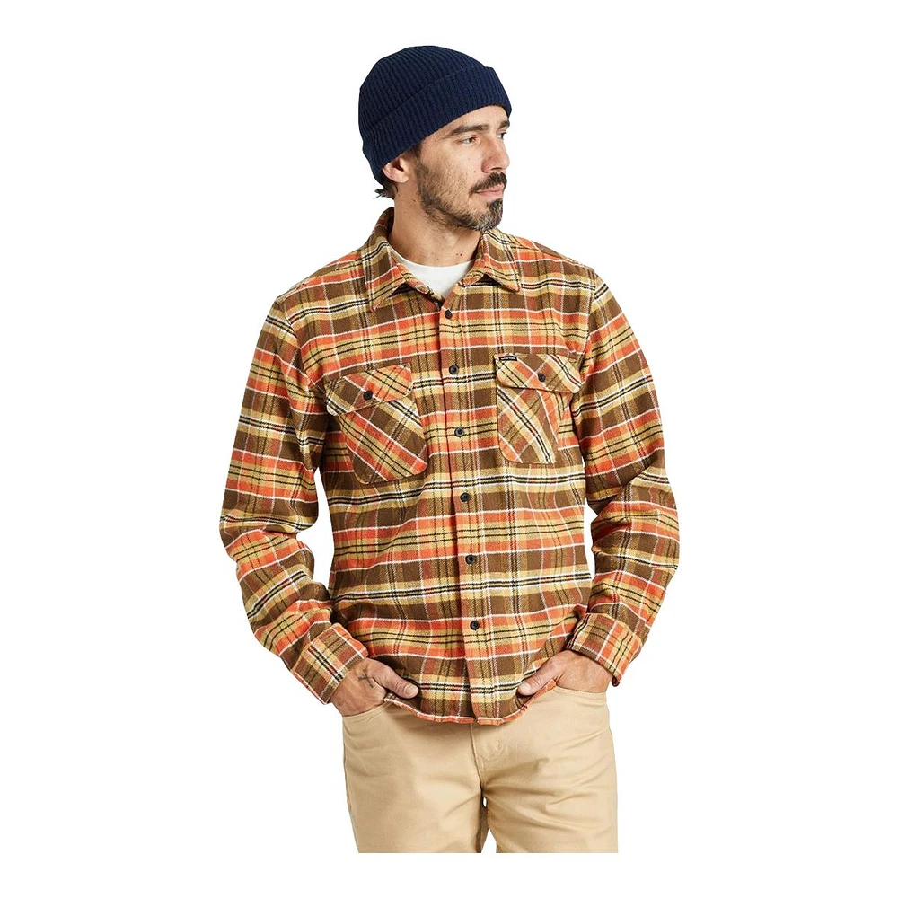 Brixton Men's Bowery Heavyweight Long Sleeve Flannel Shirt