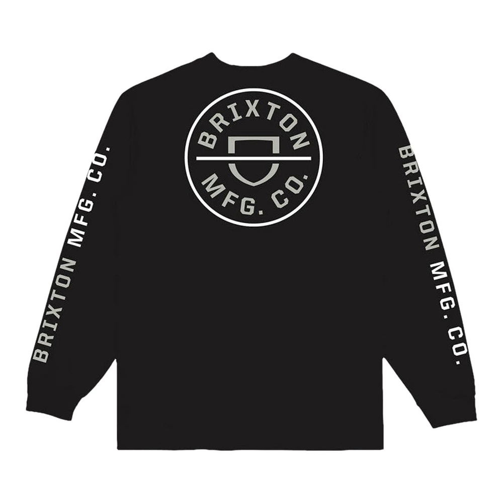 Brixton Men's Crest Long Sleeve T Shirt