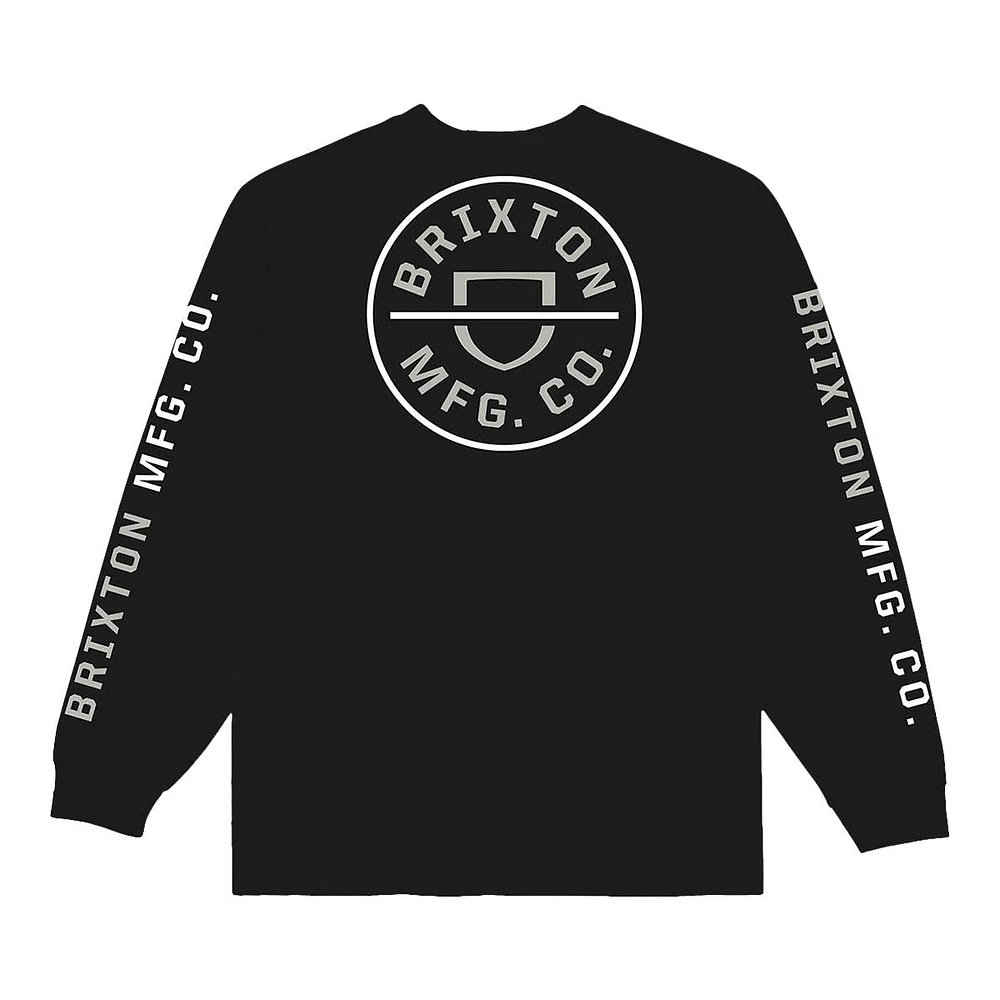 Brixton Men's Crest Long Sleeve T Shirt