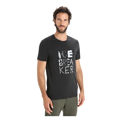 Icebreaker Men's Cotton Natural Logo T Shirt