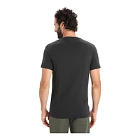 Icebreaker Men's Cotton Natural Logo T Shirt