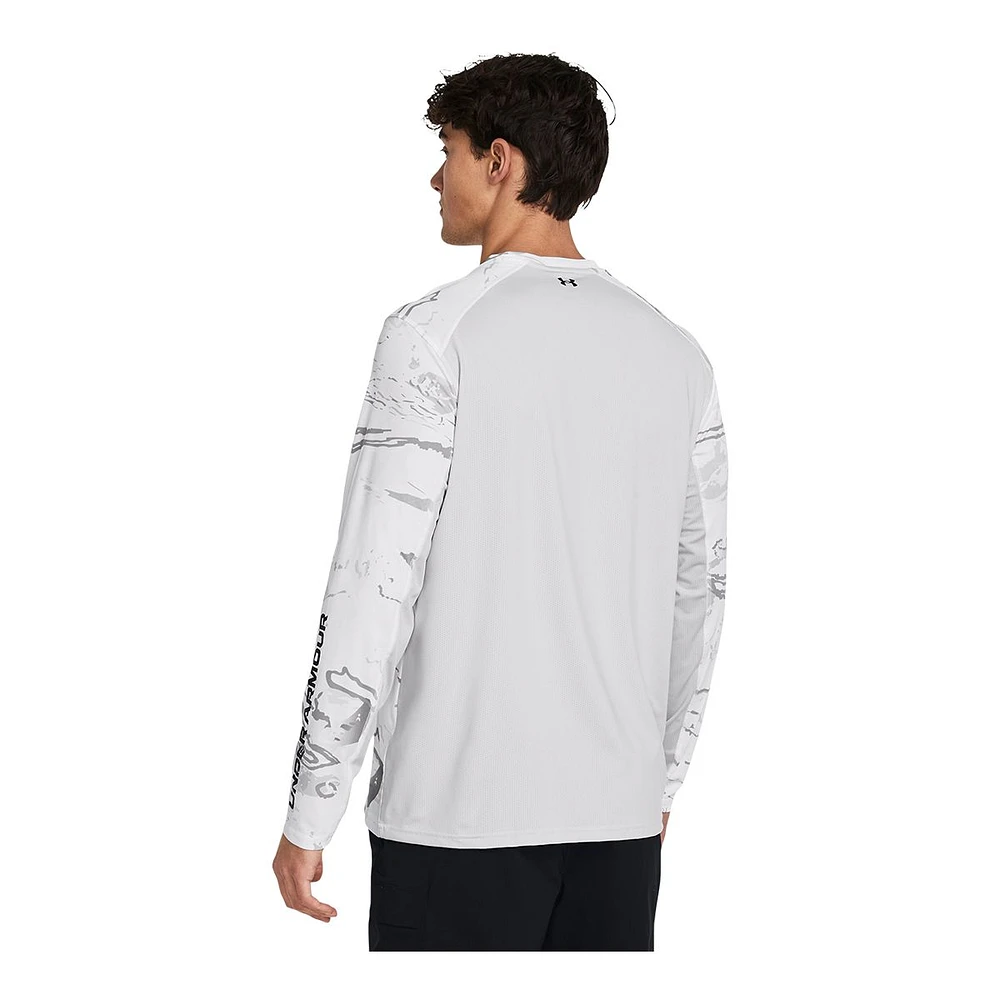 Under Armour Men's Iso-Chill Shorebreak Camo UPF Long Sleeve Shirt