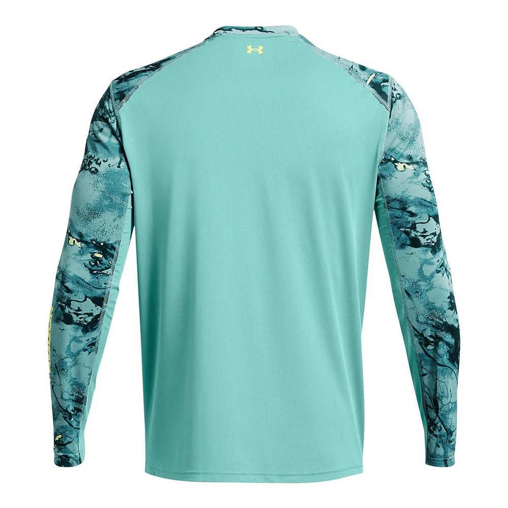 Under Armour Men's Iso-Chill Shorebreak Camo UPF Long Sleeve Shirt