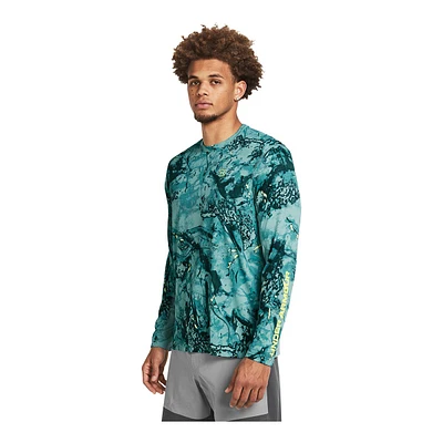 Under Armour Men's Iso-Chill Shorebreak Camo UPF Long Sleeve Shirt