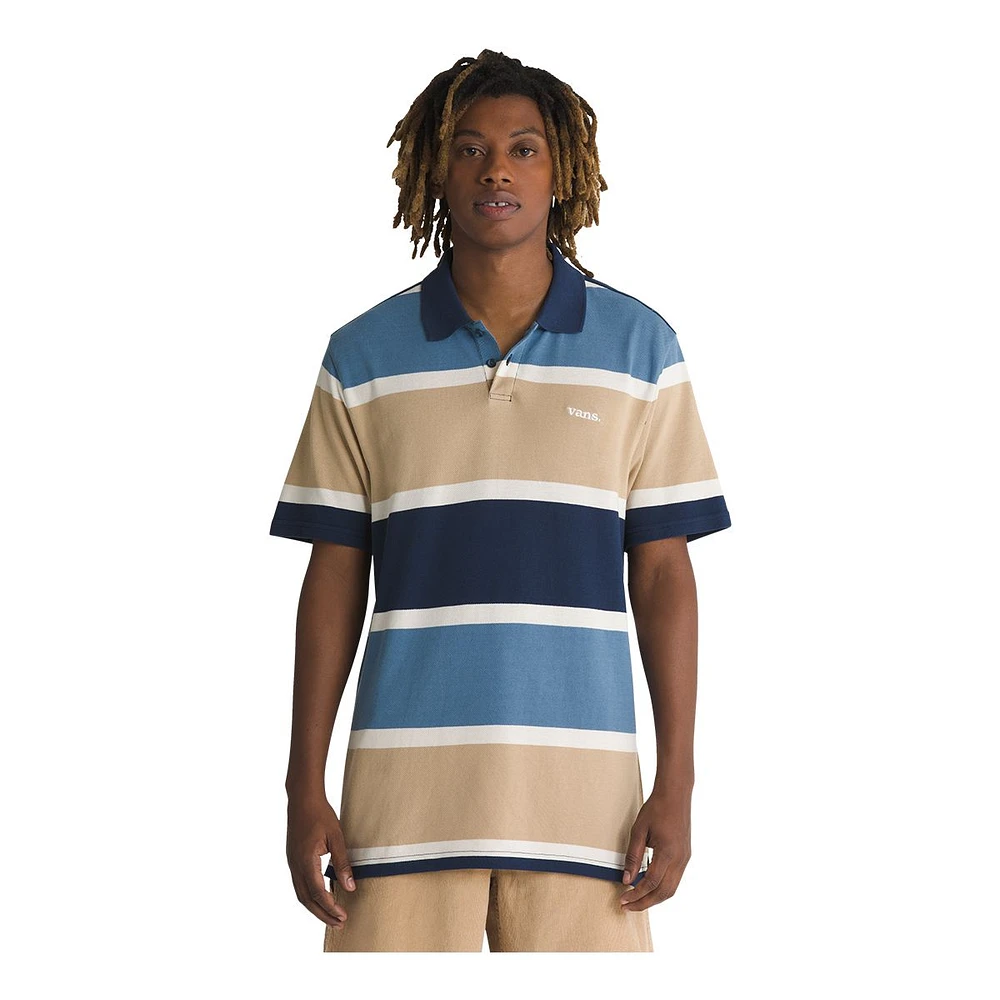 Vans Men's Halicrest Stripe Polo T Shirt