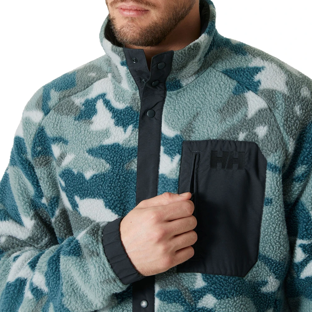 Helly Hansen Men's Panorama Printed Pile Snap Jacket