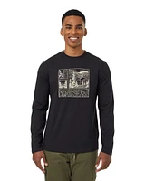 Tentree Men's Topography Stamp Long Sleeve T Shirt