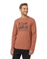 Tentree Men's Topography Stamp Long Sleeve T Shirt