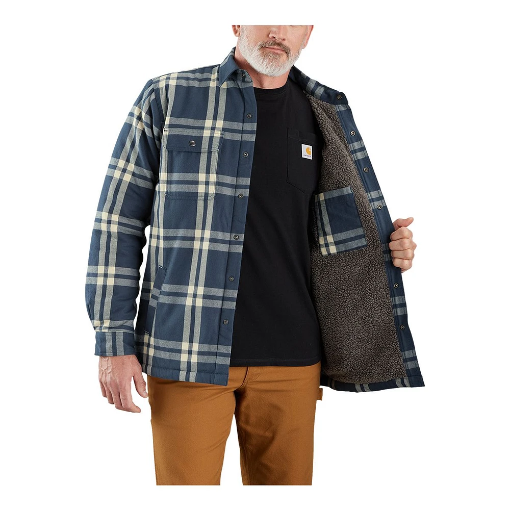 Carhartt Men's Flannel Sherpa Lined Jacket