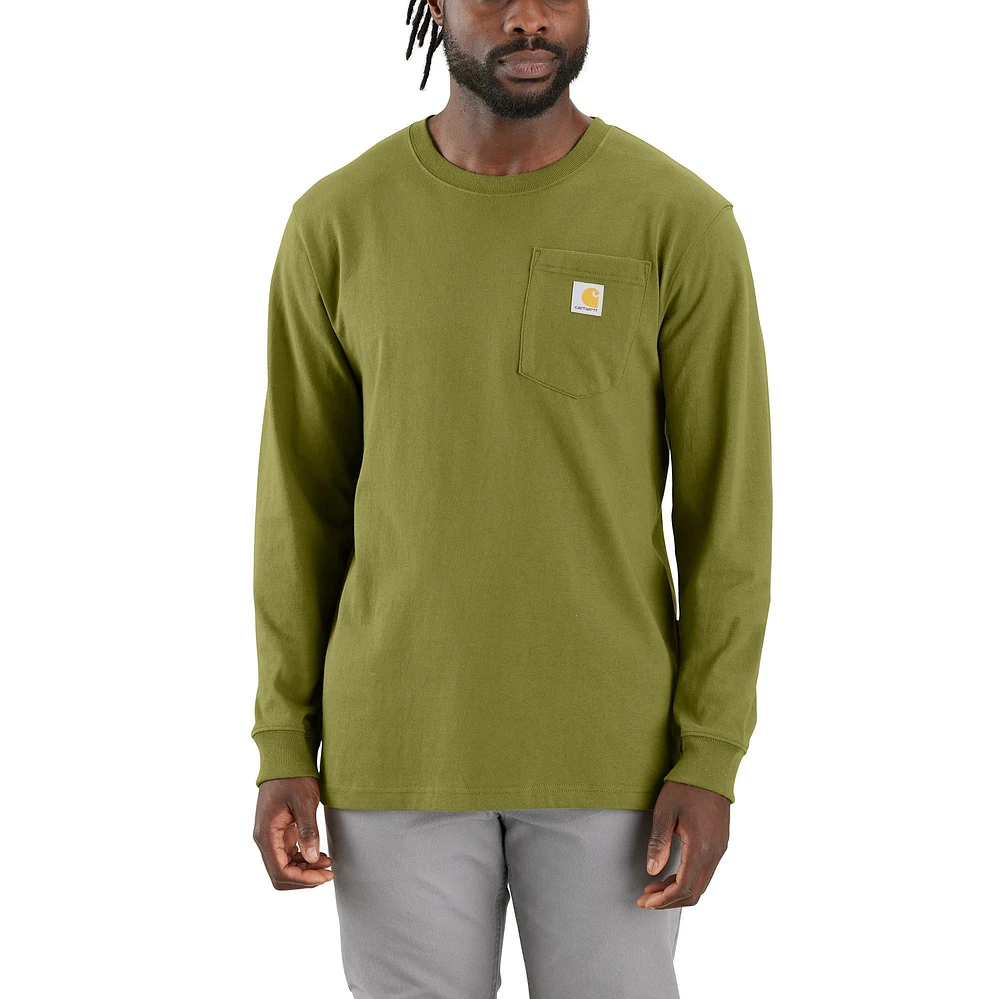 Carhartt Men's Heavyweight C Pocket Long Sleeve T Shirt