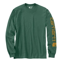 Carhartt Men's Heavyweight Logo Long Sleeve T Shirt