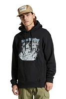 Brixton Men's Bass Brains Monster Pullover Hoodie