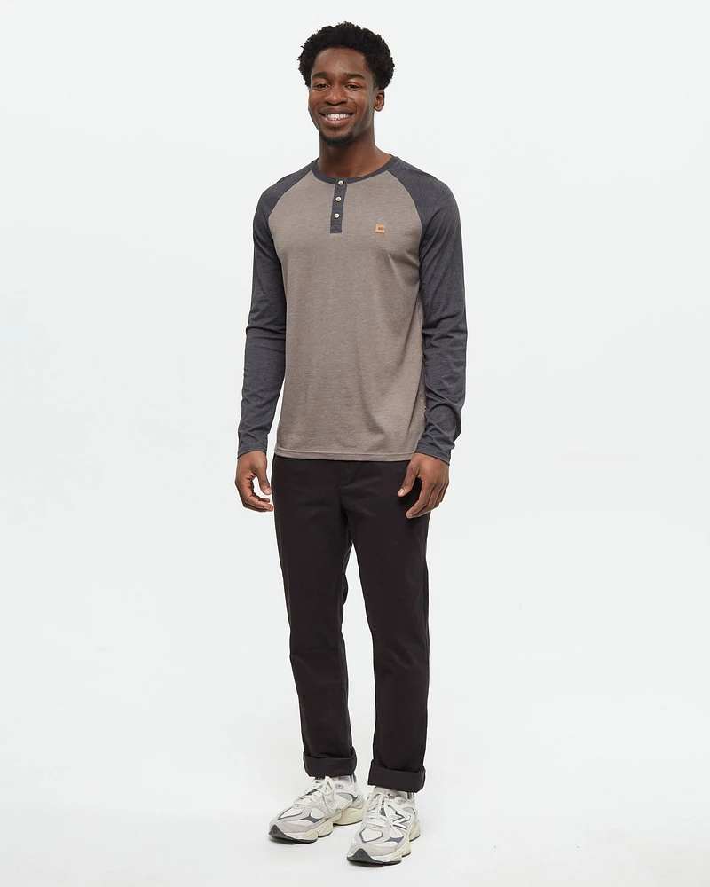 tentree Men's Baker Henley Long Sleeve Shirt