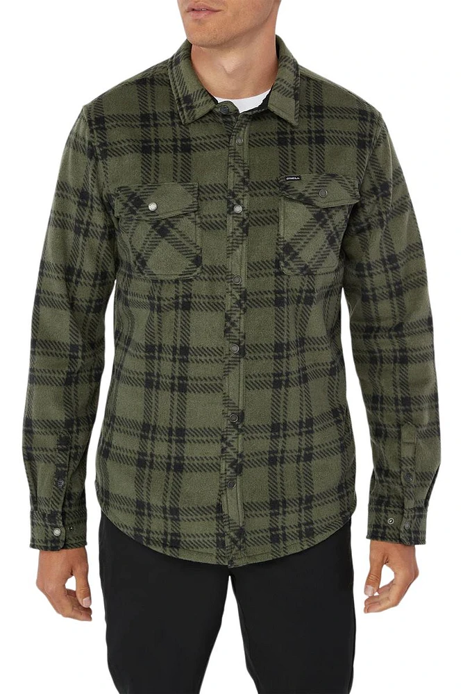 O'Neill Men's Glacier Plaid Long Sleeve Shirt