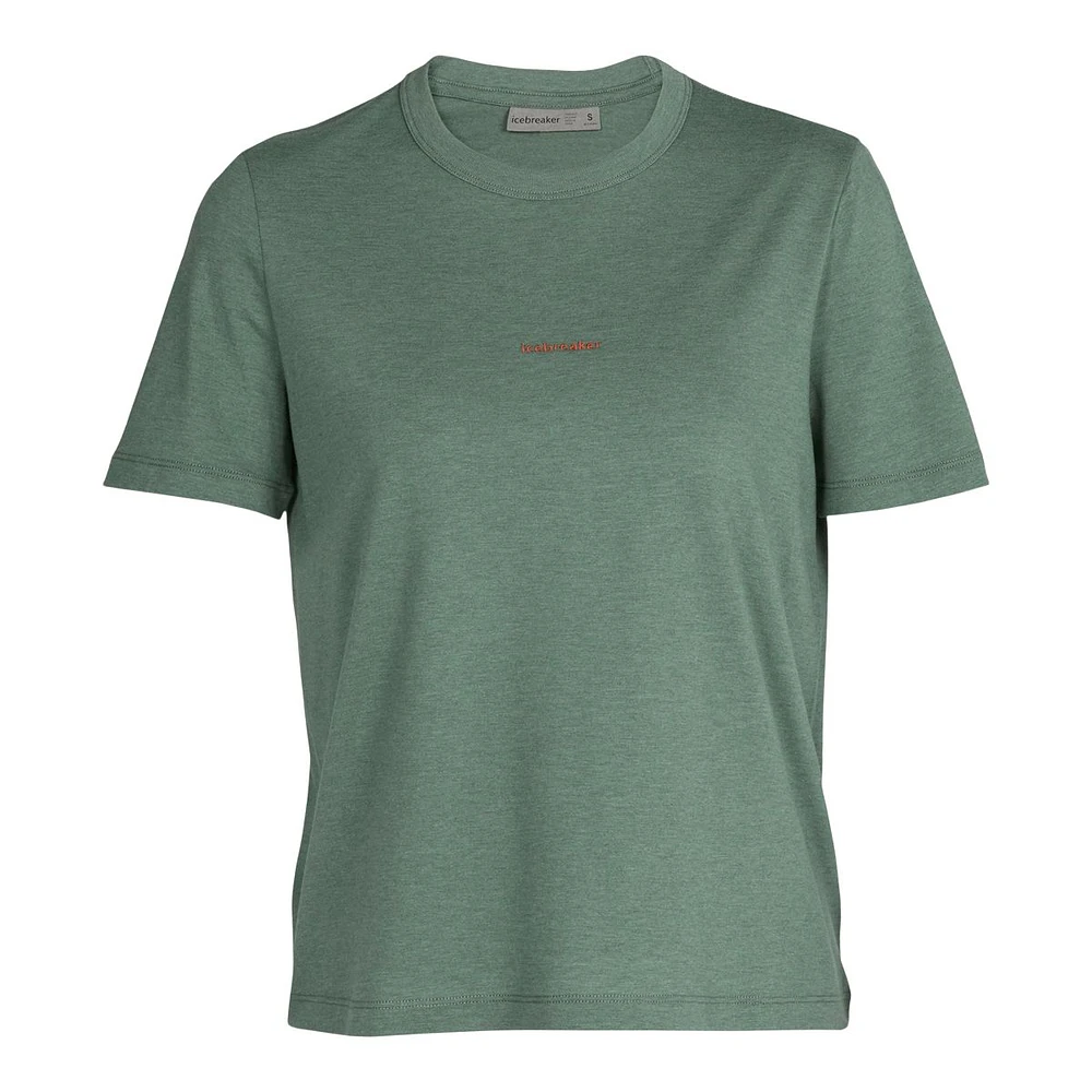 Icebreaker Women's Central Wool Blend Hiking T Shirt