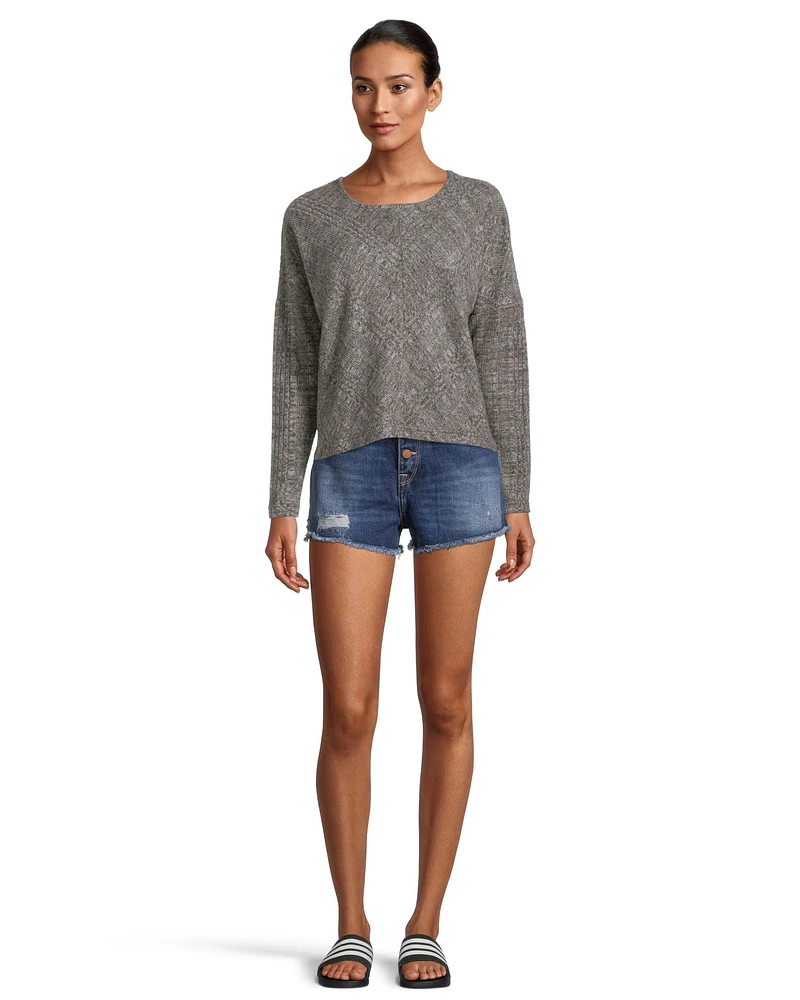 Roxy Women's High Tide Loungewear Sweatshirt, Relaxed Fit