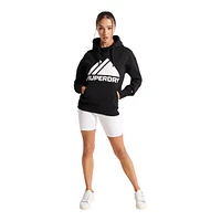 Superdry Women's Mountain Sport Mono Pullover Hoodie, 100% Cotton, Kangaroo Pocket