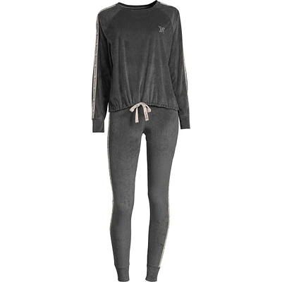 Hurley Women's Lounge Set, Long Sleeve Top and Leggings