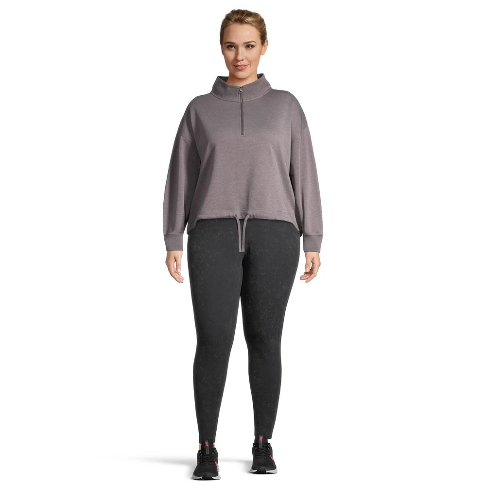 Ripzone Women's Crescent Half Zip French Terry Pullover