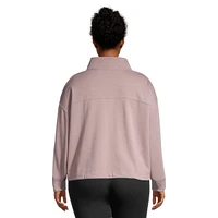 Ripzone Women's Crescent Half Zip French Terry Pullover