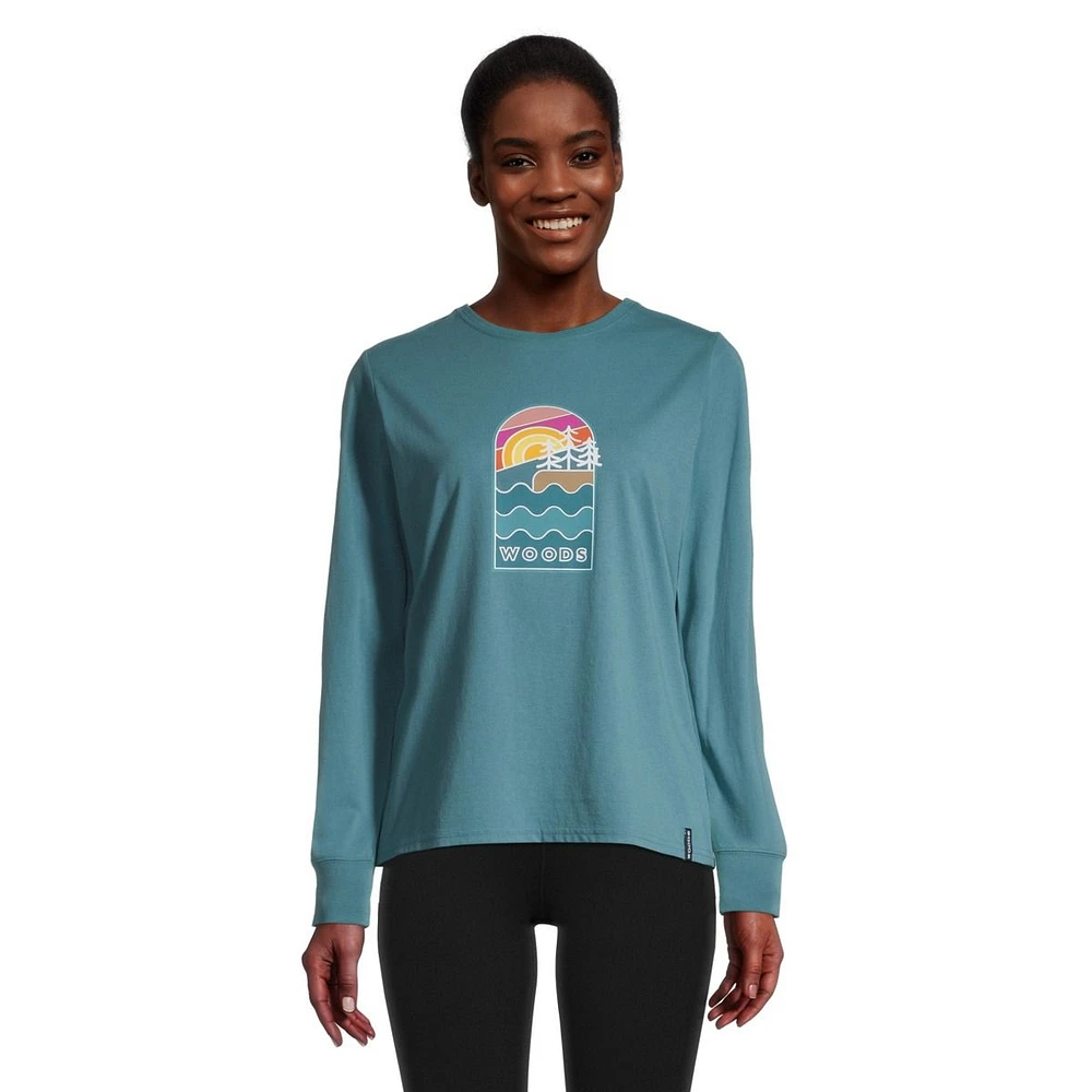 Woods Women's Cayley Graphic Long Sleeve T Shirt