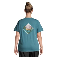 Woods Women's Cayley Graphic Cotton Blend T Shirt, Relaxed Fit